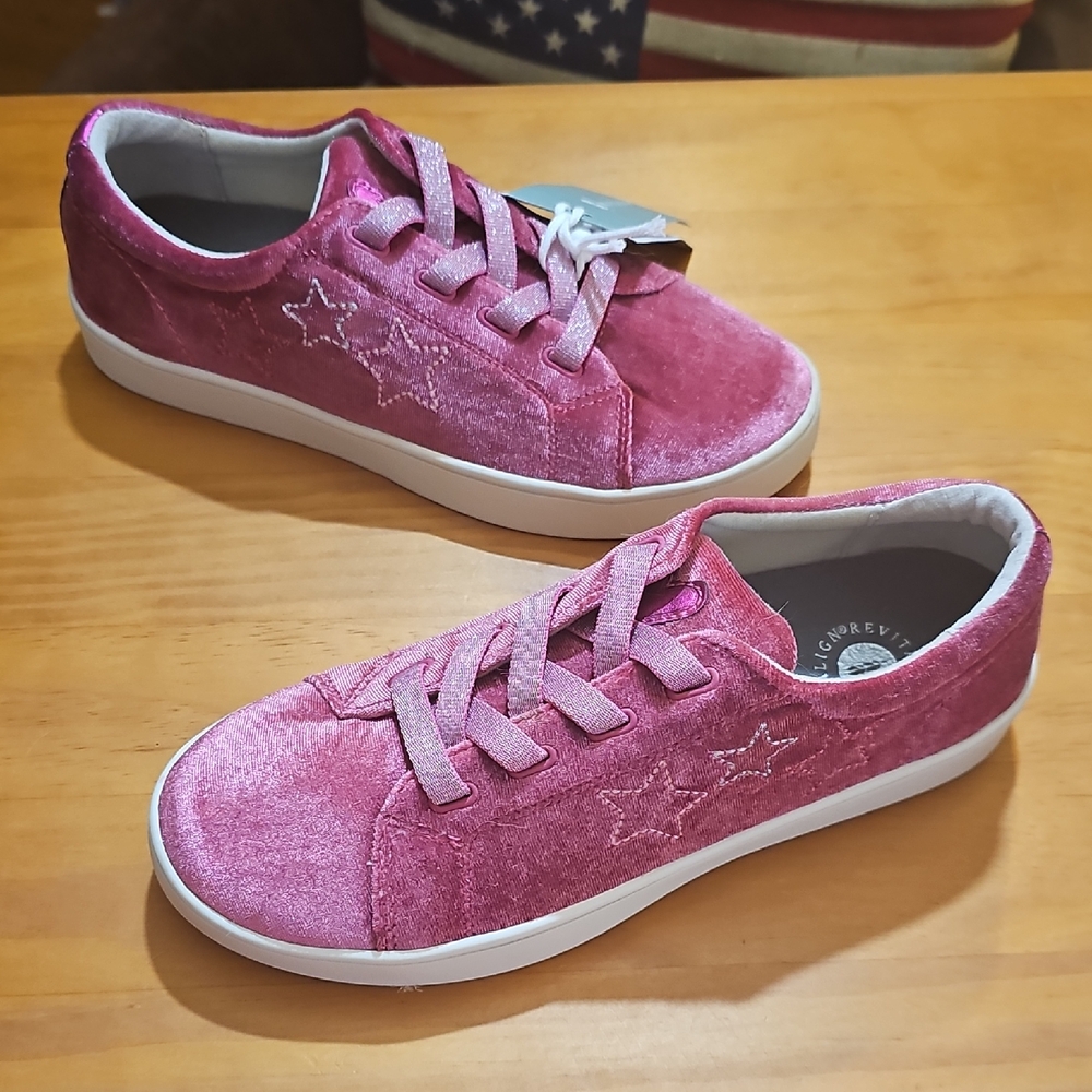 Revitalign Pink Orthotic Sneakers Velvet Malibu Size 9 Wide